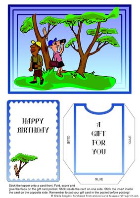 Gift Card Holder - Birdwatching