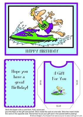 Gift Card Holder - Jet Skiing 1