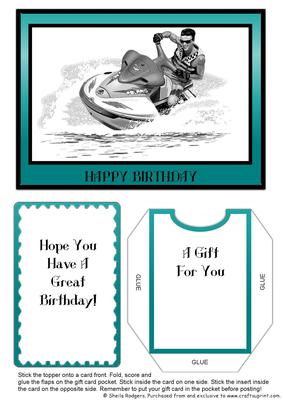 Gift Card Holder - Jet Skiing 2