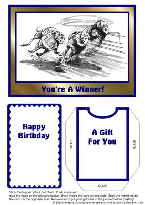 Gift Card Holder - Dog Racing