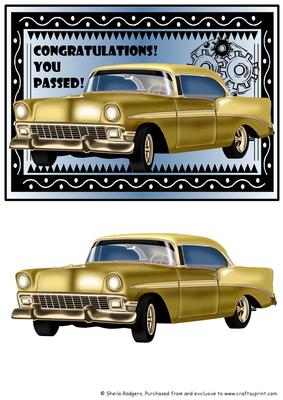 50s Car - Congratulations! You've Passed! 2