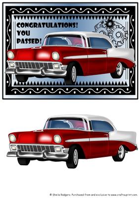 50s Car - Congratulations! You've Passed! 3