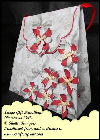 Large Gift Handbag - Christmas Bells
