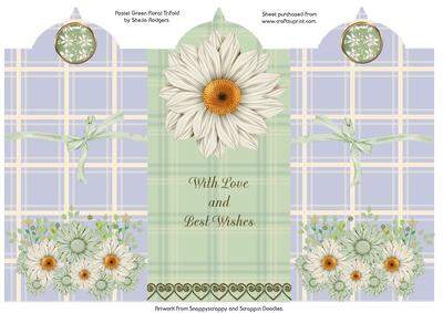 Pastel Green Floral Trifold