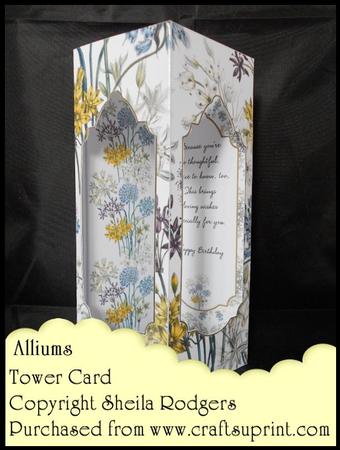 Tower Card - Alliums
