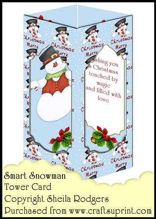 Tower Card - Smart Snowman