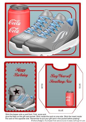 Gift Card Holder - Trainers and Cola
