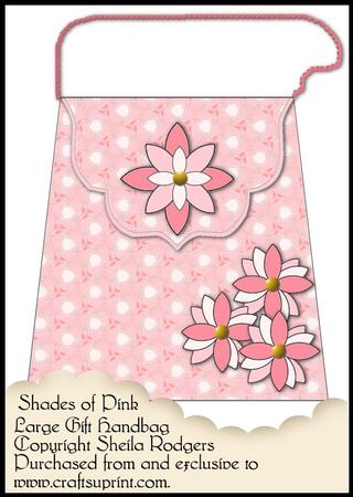 Large Gift Handbag - Shades of Pink