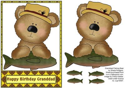 Granddad Fishing Bear