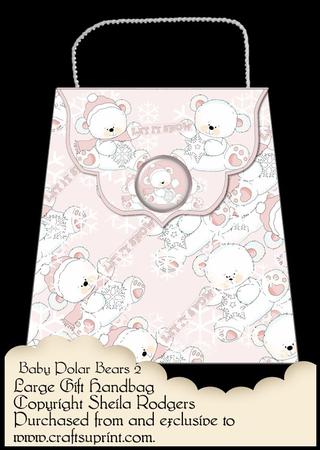 Large Gift Handbag - Baby Polar Bears 2