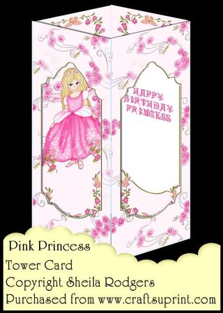 Tower Card - Pink Princess
