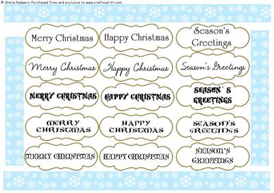 Christmas Greetings and Ribbons