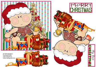 6 Inch Card - Baby with Toys