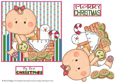 6 Inch Card - Cookie Baby
