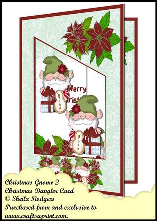 Christmas Dangler Card - Christmas Gnome 2