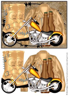 Motorbike, Jacket, Boots and Beer
