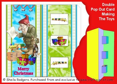 Double Pop Out Card - Making the Toys