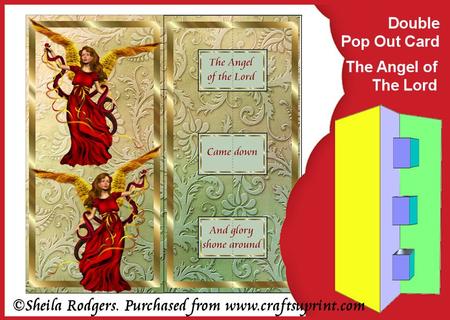 Double Pop Out Card - the Angel of the Lord