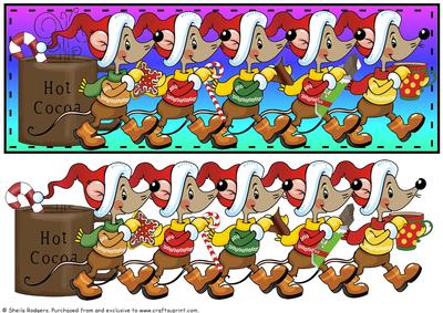Large Dl Card - Mouse Parade