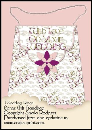 Large Gift Handbag - Wedding Rings