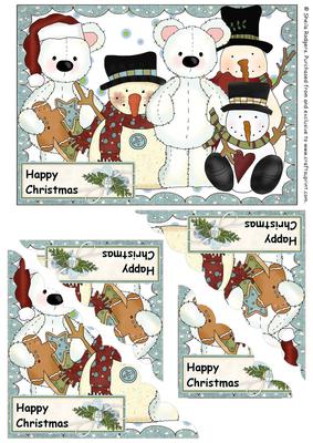 Scallop Corner Christmas - Polar Bears and Snowmen