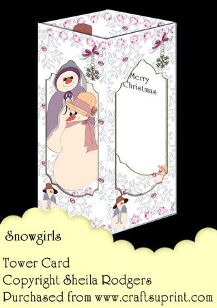Tower Card - Snowgirls