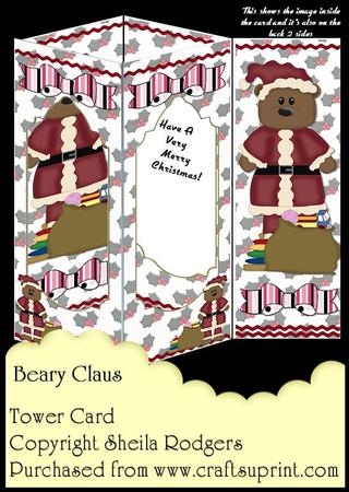 Tower Card - Beary Claus