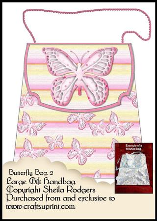 Large Gift Handbag - Butterfly Bag 2