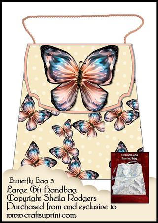 Large Gift Handbag - Butterfly Bag 3