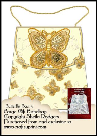 Large Gift Handbag - Butterfly Bag 4
