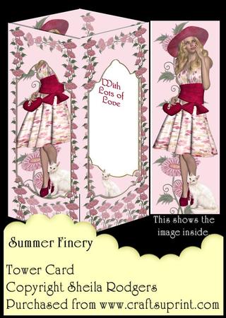 Tower Card - Summer Finery
