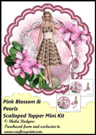 Scalloped Topper Mini Kit - Pink Blossom & Pearls