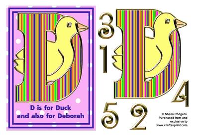 D is for Duck and Deborah