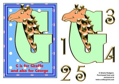 g is for Giraffe and George