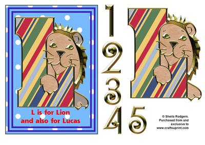 L is for Lion and Lucas