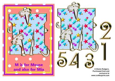 m is for Mouse and Mia