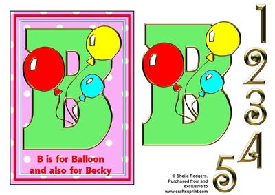 B is for Balloon and Becky