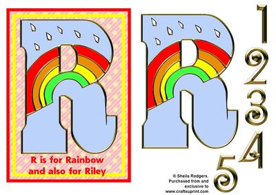R is for Rainbow and Riley