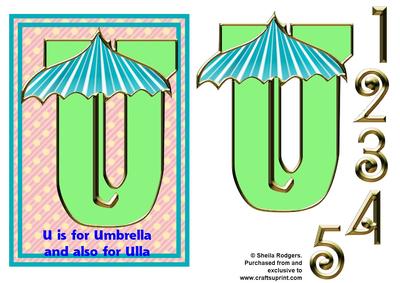 U is for Umbrella and Ulla
