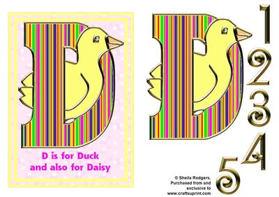 D is for Duck and Daisy