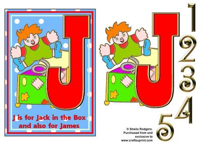 J is for Jack in the Box and James