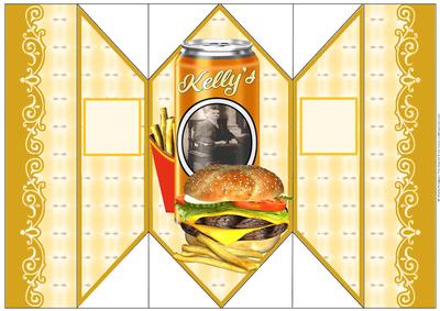 Diamond Fold Card - Beer and Burger 3