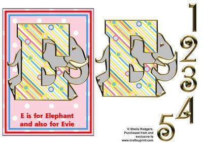 E is for Elephant and Evie