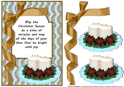 Traditional Christmas - Candles and Ribbon