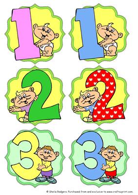 Set of 6 Age Toppers