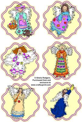 Set of 6 Angel Toppers 2