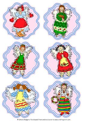 Set of 6 Angel Toppers