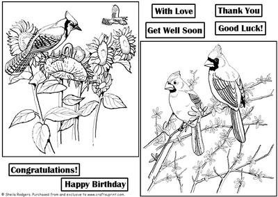 Digi Stamp - Birds 1