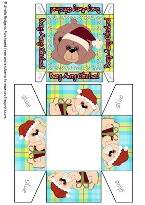 3 Inch Gift Box - Christmas Teddy 1