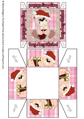 3 Inch Gift Box - Christmas Teddy 2